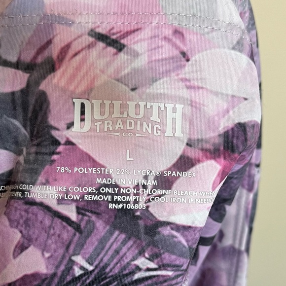 Duluth Trading NoGA Sculpting Vintage Fig Floral Legging - Picture 8 of 13